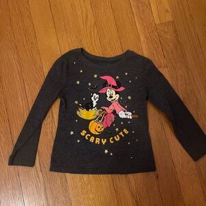 Old Navy 2T Minnie Mouse “scary cute” Halloween long sleeve tee